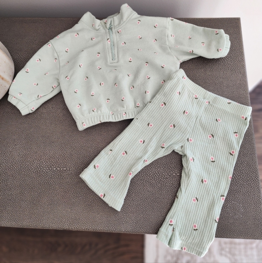 Cat and Jack Half Zip Set